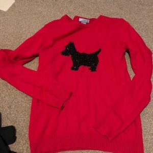 Scotty dog red sweater